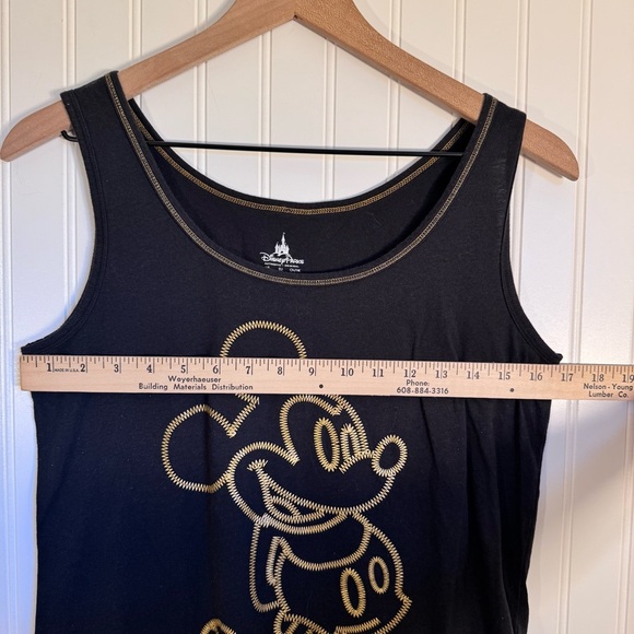 Disney Parks Embroidered Mickey Mouse Black Tank Top Women’s Size Medium - Picture 6 of 7